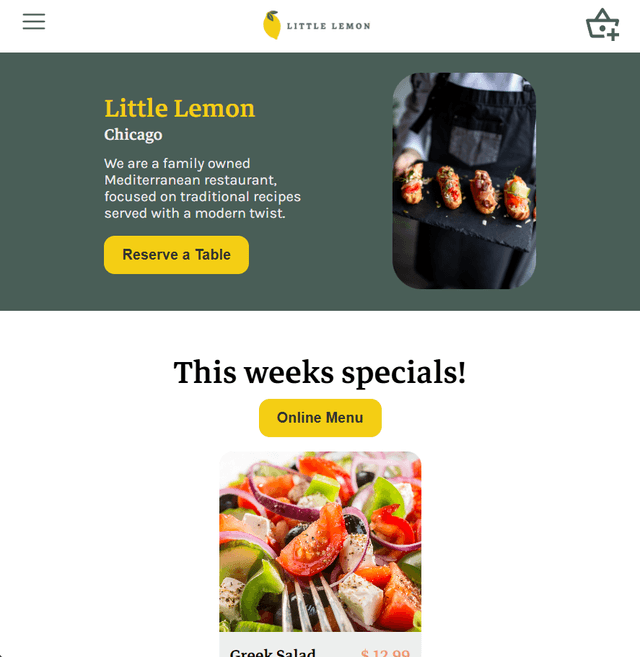 Little Lemon - Reserve a Table